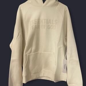 Fear of God Essentials Egg Shell Hoodie - Large